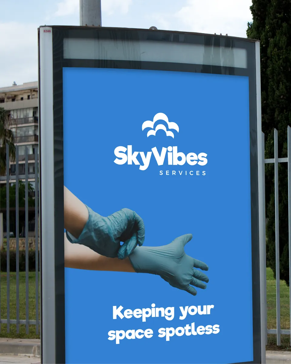 SkyVibes Cleaning Services poster: Keeping your space spotless